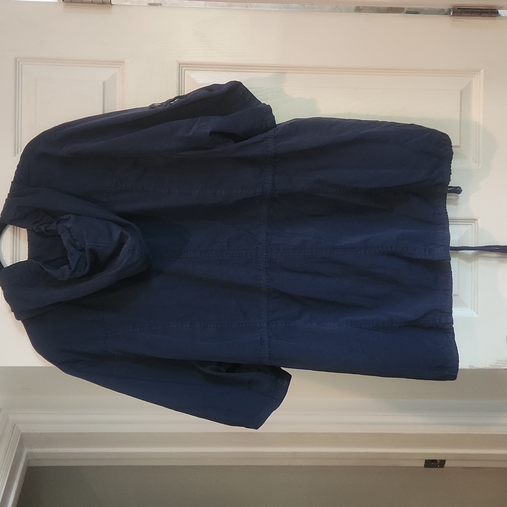 NWOT Torrid Sz 4 Navy Lightweight Shacket (Shirt Jacket) Layering Piece - Picture 5 of 10